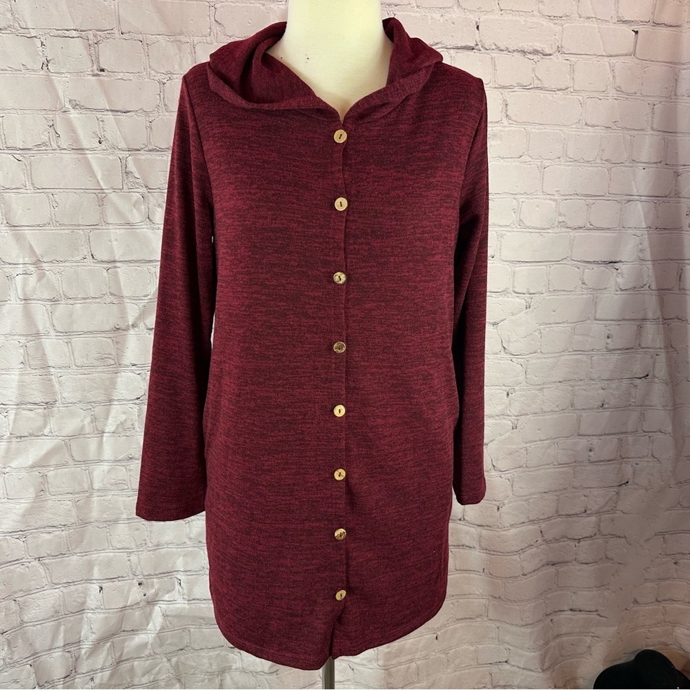 NWT shop basic USA Boutique Hooded cardigan sweater minimalist layering